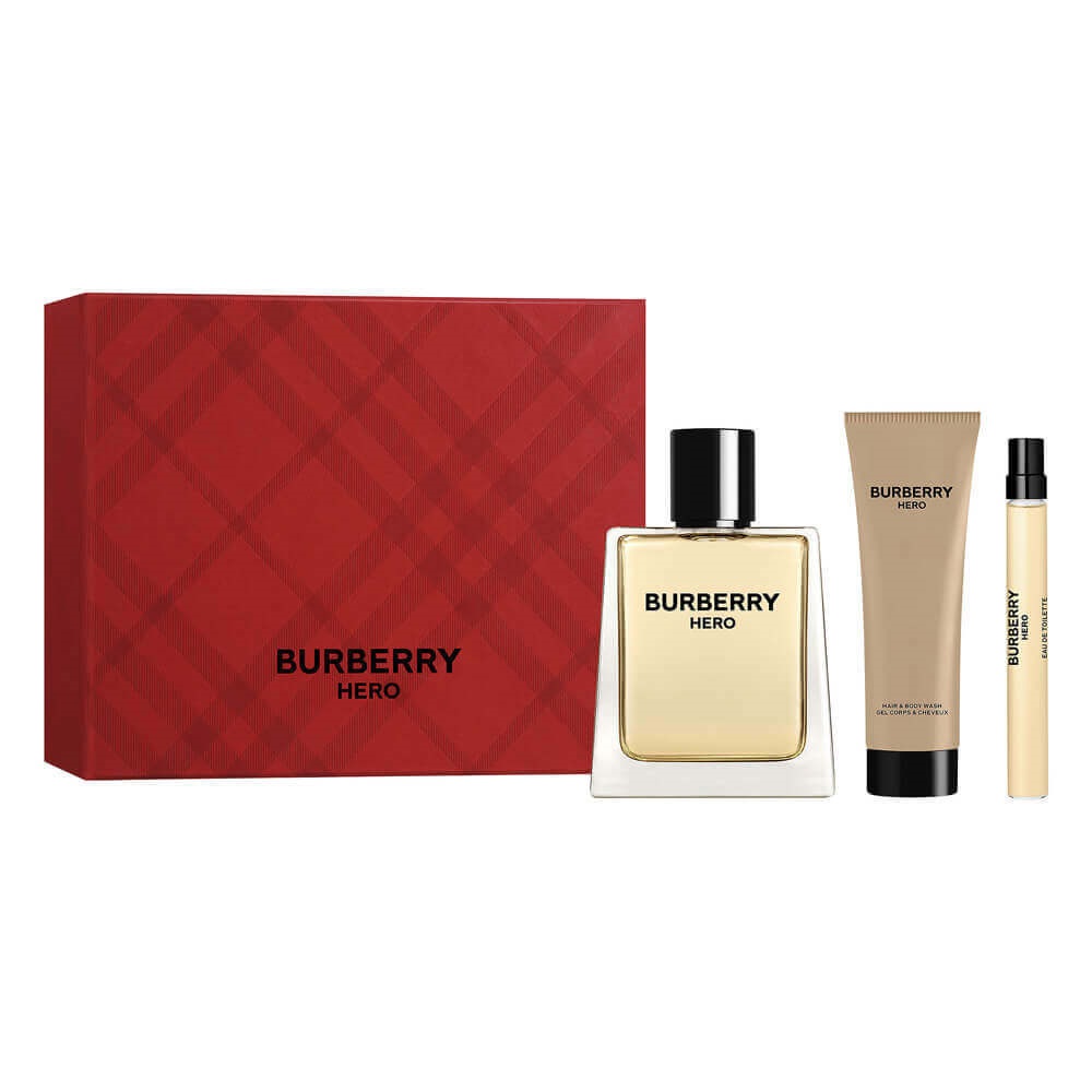 Burberry Hero zestaw: woda toaletowa męska, 100 ml  + żel pod prysznic, 75 ml + woda toaletowa męska, 10 ml