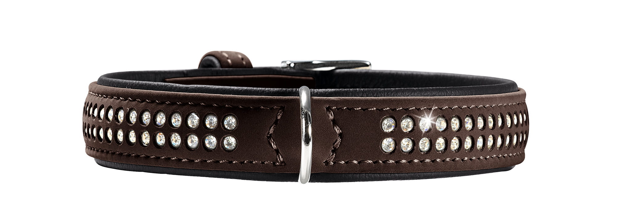 Hunter Obroża dla psa Softie Deluxe brązowa