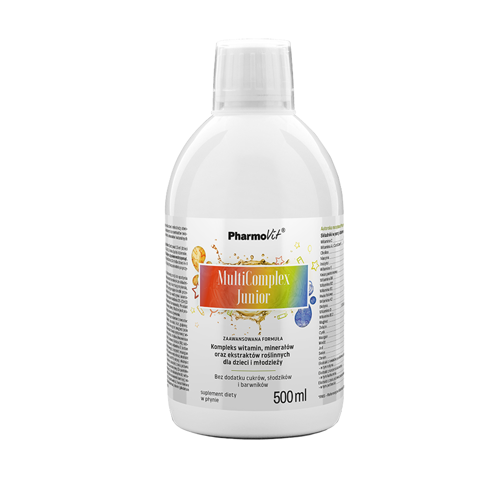 Pharmovit Classic suplement diety MultiComplex Junior zaawansowana formuła, 500 ml