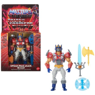 Figurka MATTEL Masters of The Universe Transformers Optimus Prime He-Man JGT18