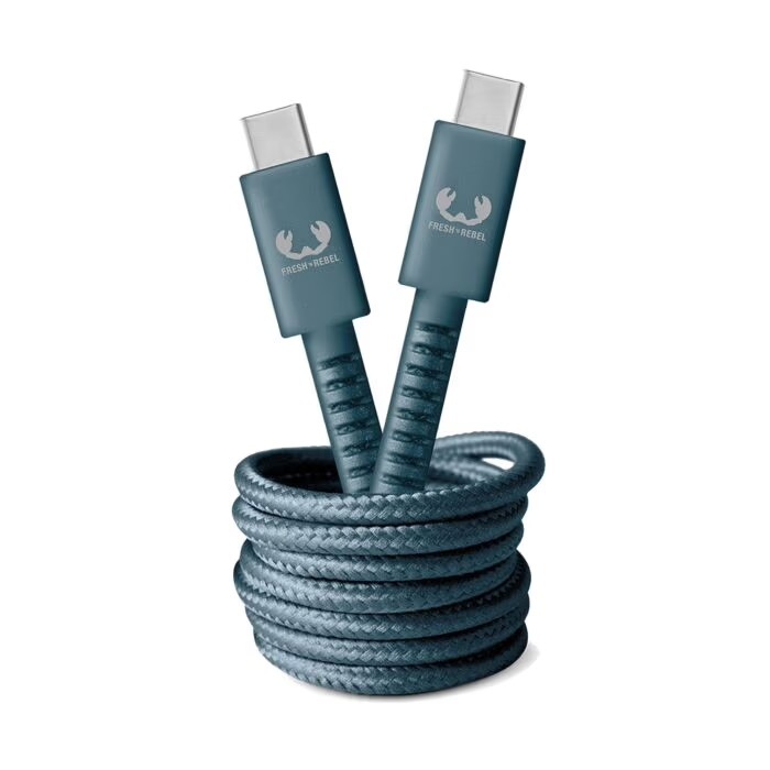 FRESH 'N REBEL KABEL USB-C USB-C 2.0M DIVE BLUE - kabel USB-C