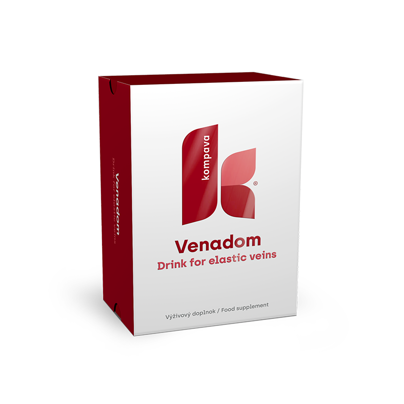 Kompava Venadom suplement diety z kompleksem substancji Vena-matrix o smaku brzoskwiniowym, 25x11g