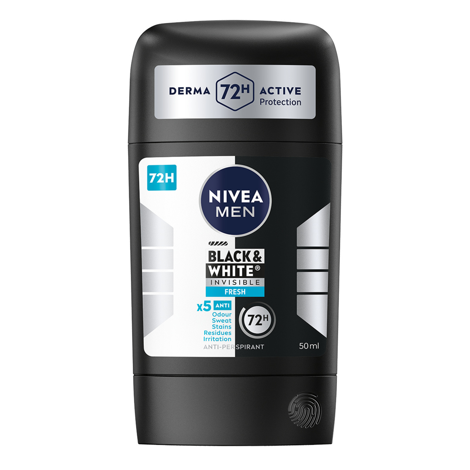 Nivea Men Black&White Fresh antyperspirant w sztyfcie, 50 ml 