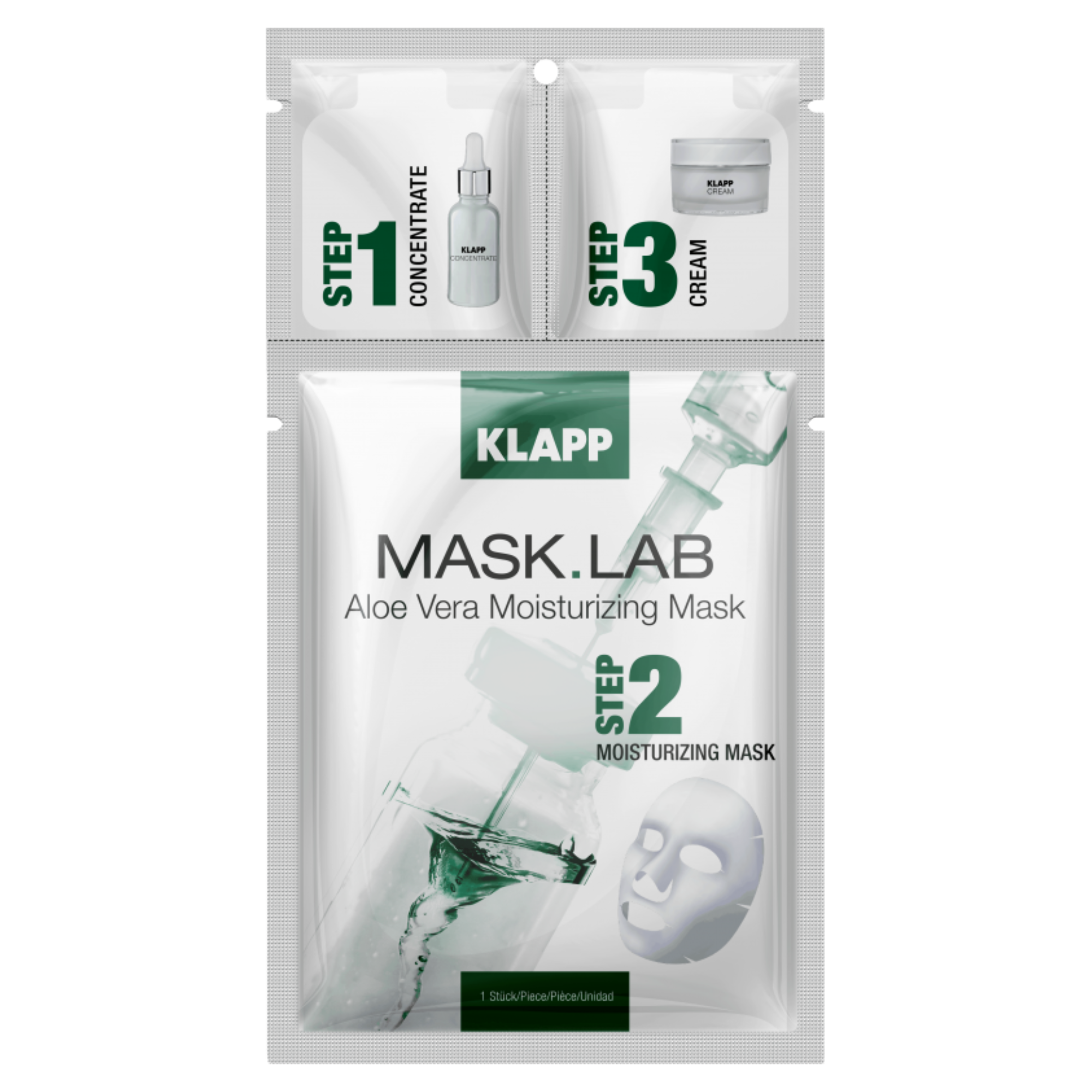 Klapp Mask.Lab nawilżający zabieg na twarz, 1 szt.