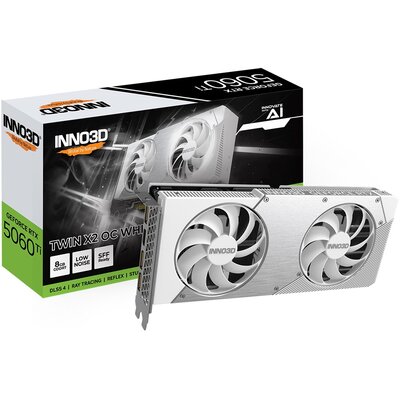 Karta graficzna INNO3D GeForce RTX 5060 Ti Twin X2 OC White 8GB DLSS 4