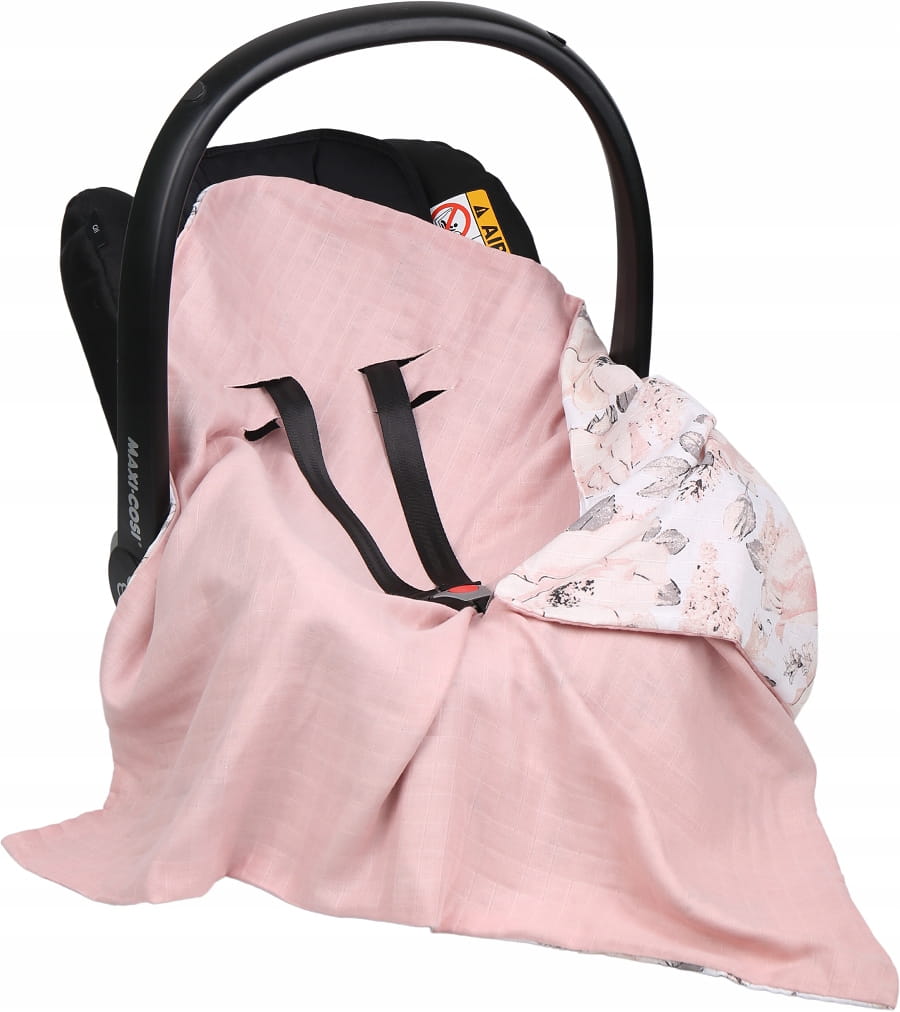 Babymam muślinowy otulacz kocyk nosidełka fotelika