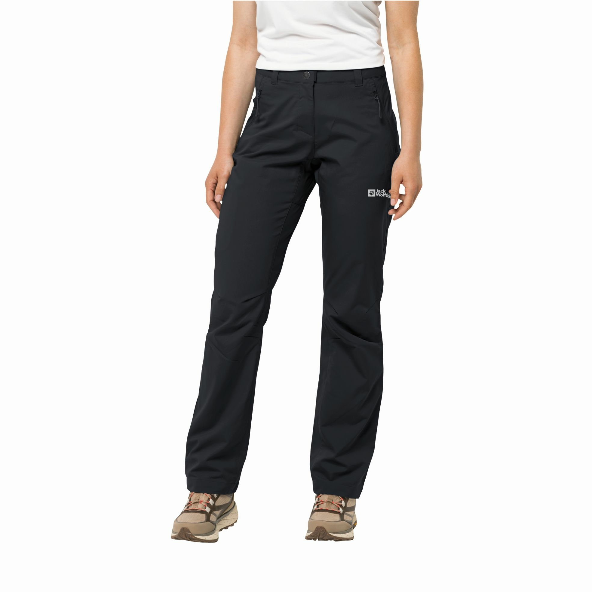 Damskie spodnie sportowe Jack Wolfskin ACTIVE TRACK PANTS W black - 40