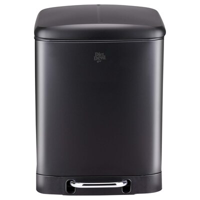 Kosz na śmieci z pedałem DIRT DEVIL E9507 dwa pojemniki, ciche zamykanie 24L Czarny