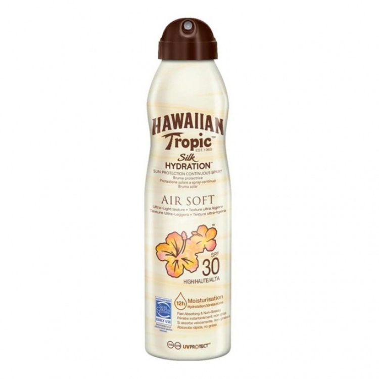 Hawaiian Tropic spray przeciwsłoneczny jedwabista mgiełka ochronna SPF30, 177 ml