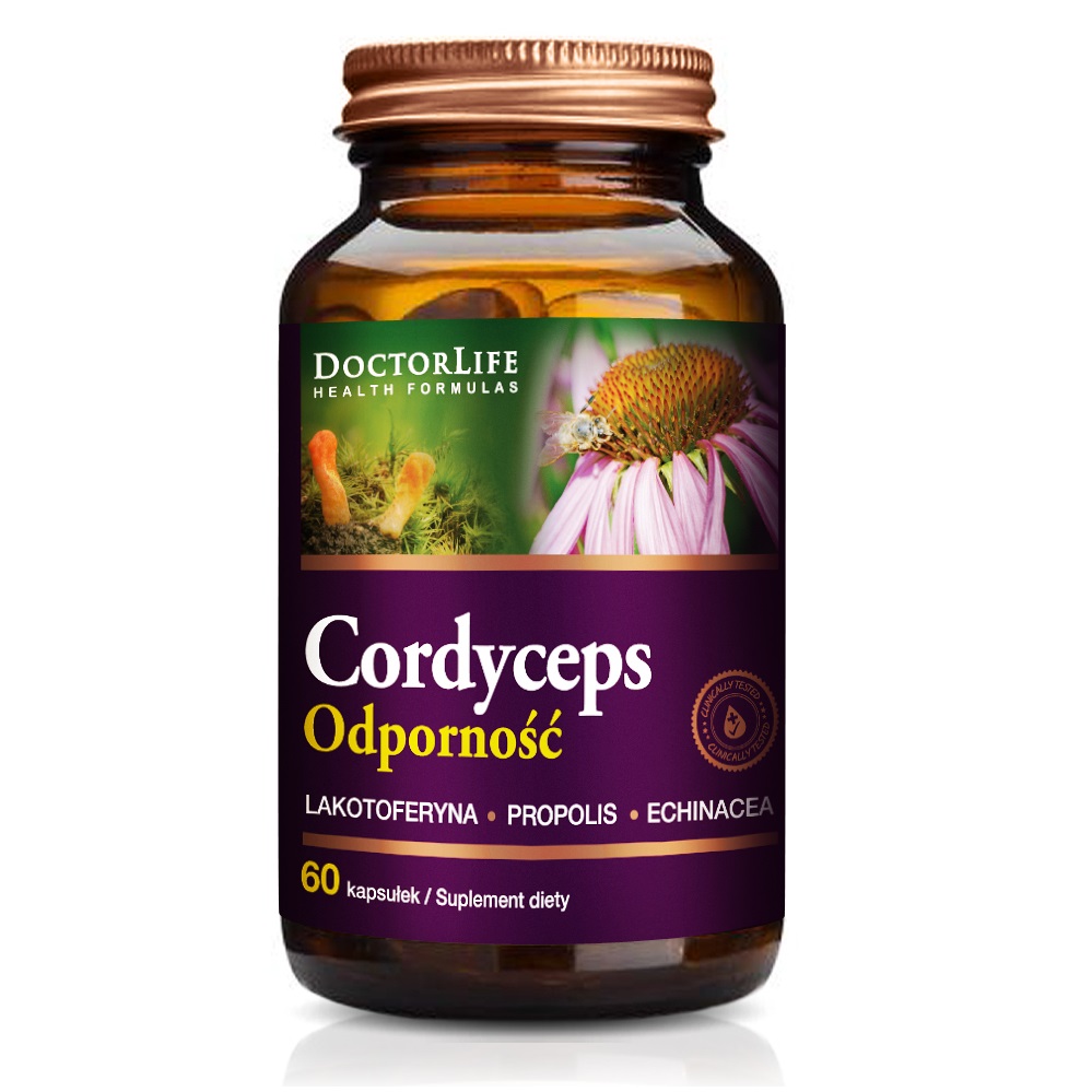 Doctor Life Cordyceps suplement diety odporność, 60 kaps./1 opak.