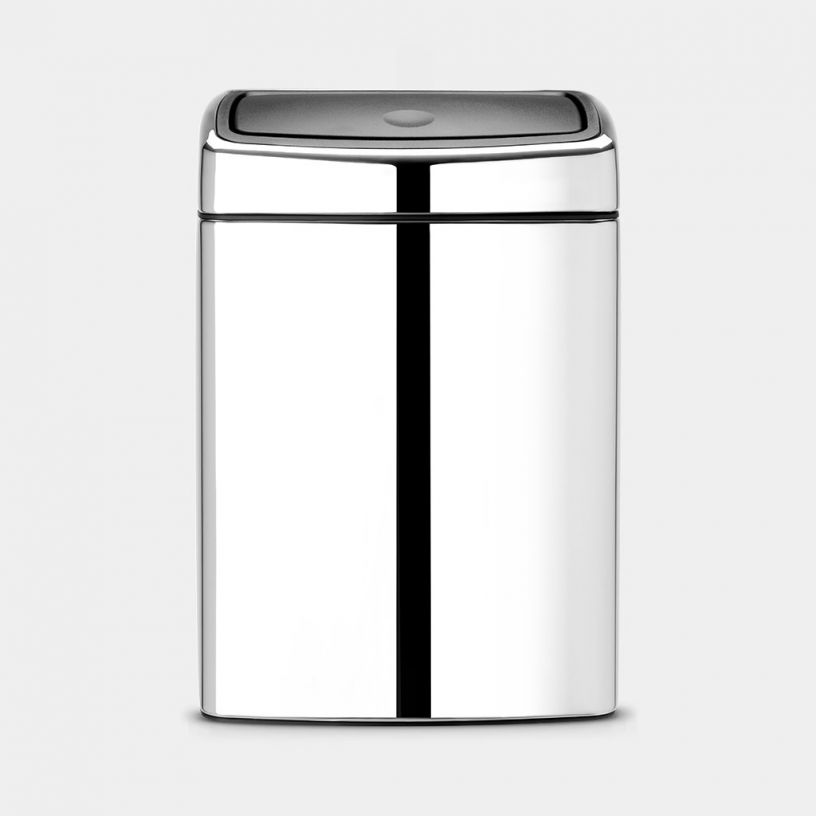 Brabantia - Kosz dotykowy Touch Bin Prostokątny 10L Stal Błyszcząca