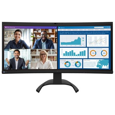 Monitor EIZO FlexScan EV3450XC-BK 34.1" 3440x1440px IPS Curved