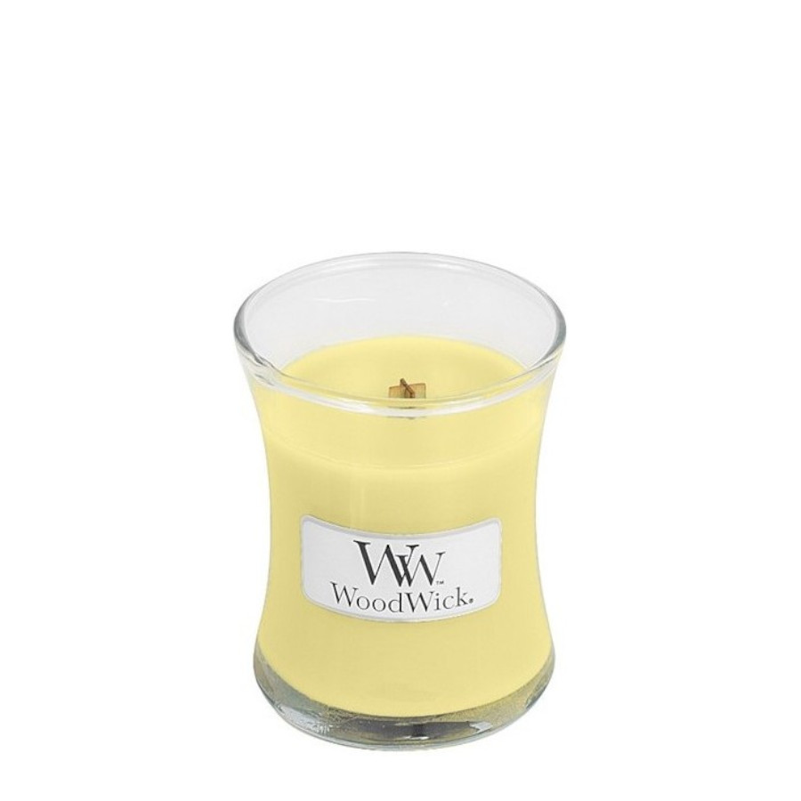 WoodWick - Świeca Mała Lemongrass & Lilly 40h