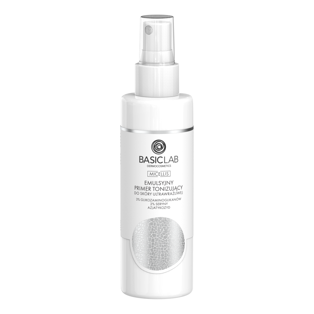 Basiclab Micellis primer tonizujący do skóry ultrawrażliwej, 150 ml
