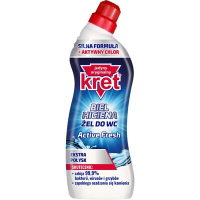 Żel do czyszczenia toalety KRET Biel Higiena Active Fresh 750 ml