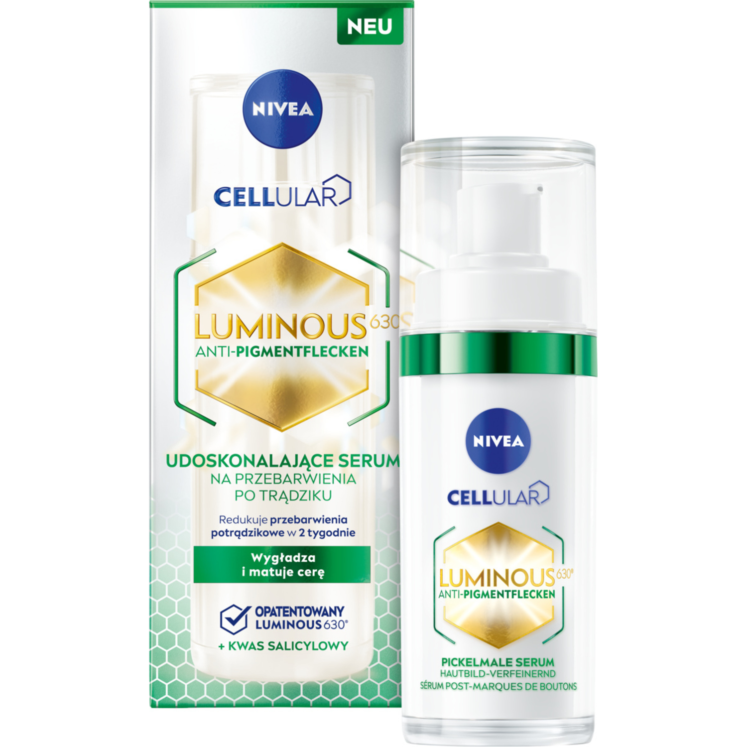 Nivea Cellular Luminous udoskonalające serum na przebarwienia po trądziku, 30 ml