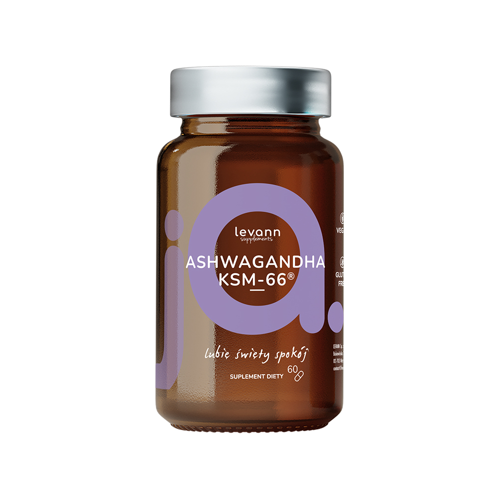 Levann Supplements Ashwagandha KSM 66 kapsułki twarde, 60 kaps./1 opak.