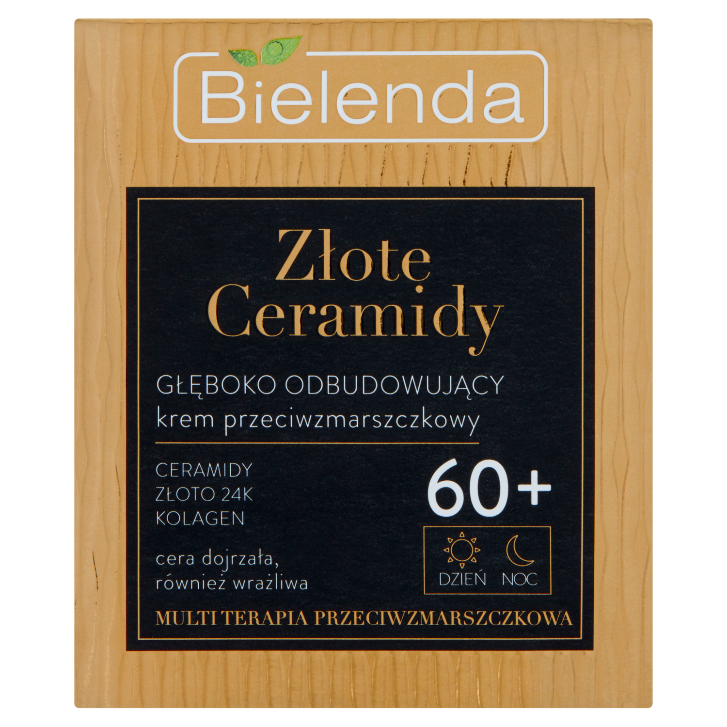 Bielenda Złote Ceramidy krem przeciwzmarszczkowy na dzień i noc do twarzy 60+, 50 ml