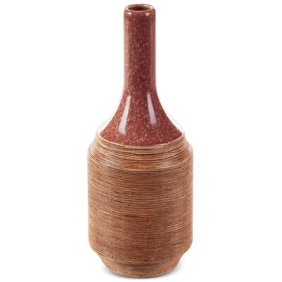 Wazon EUROFIRANY Elda 05 402753 12 x 29 cm Czerwony