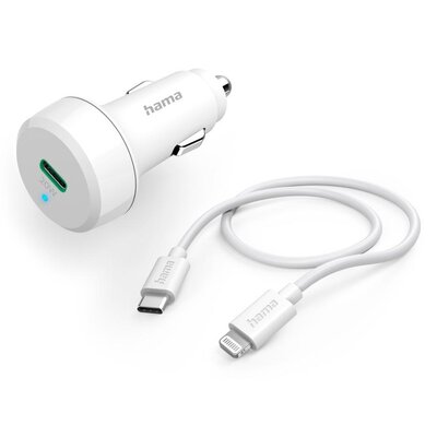 Ładowarka samochodowa HAMA 201611 PD/Qualcomm 20W Biały