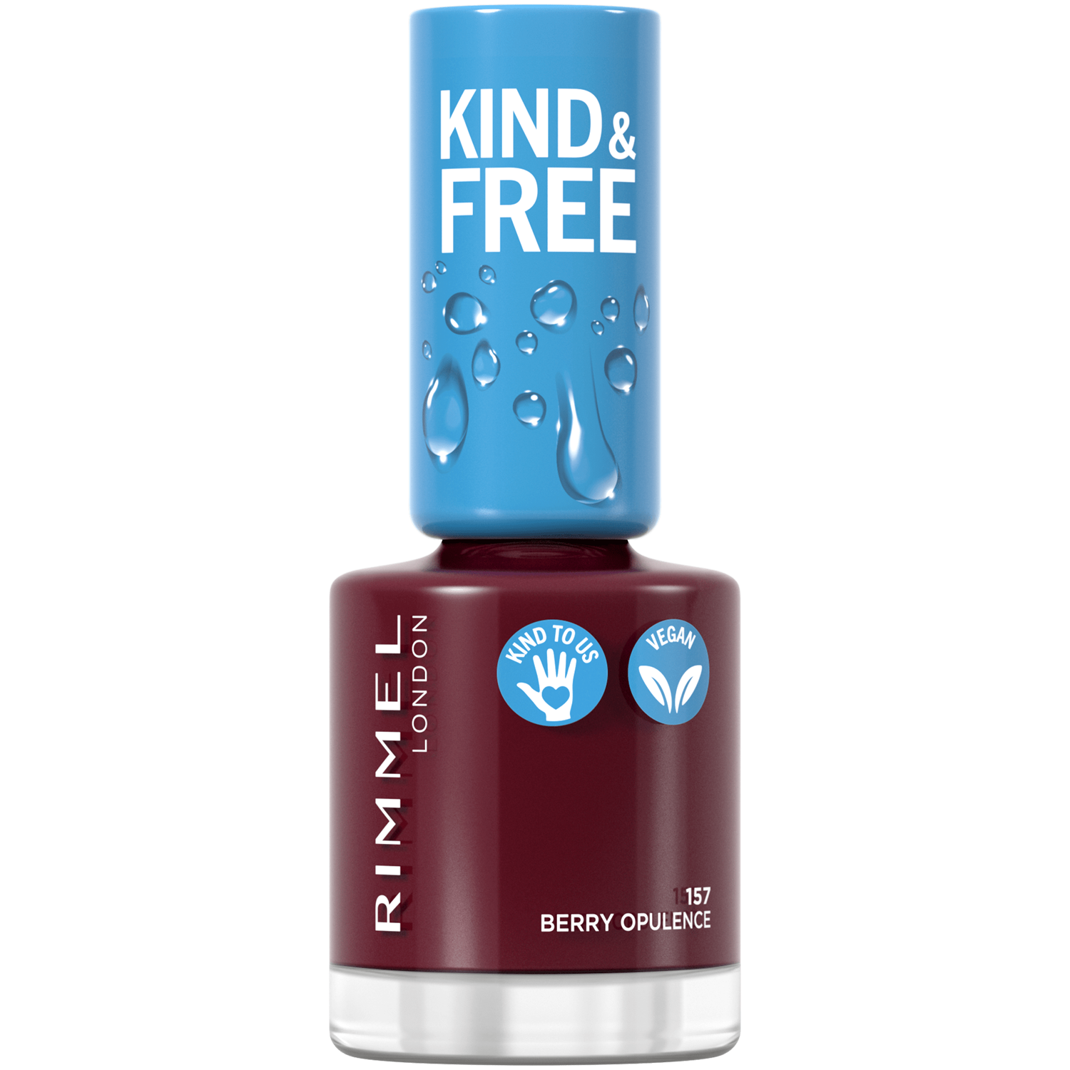 Rimmel Kind &amp; Free Lakier Do Paznokci 157 Berry Opulence Wegański 34 G