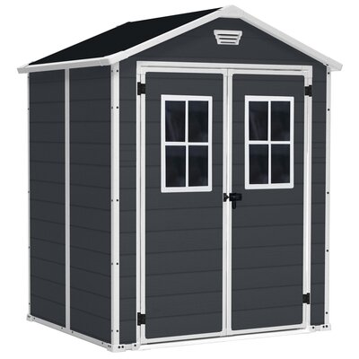 Domek narzędziowy KETER Manor 6x5 Szaro-biały 185 x 152 x 226 cm
