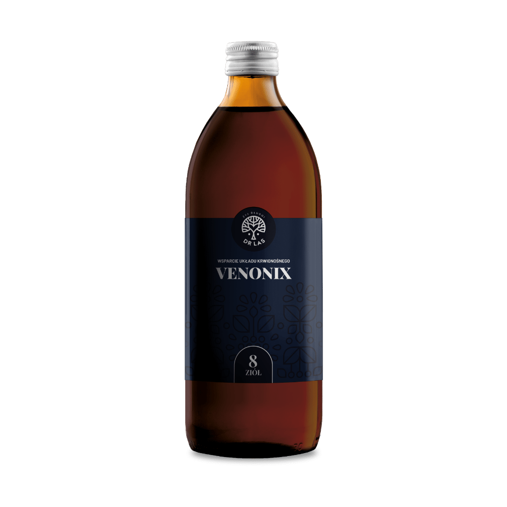 Dr Las Venonix suplement diety sparcie układu krążenia, zmniejszenie obrzęków, redukcja uczucia ciężkich nóg, 500 ml