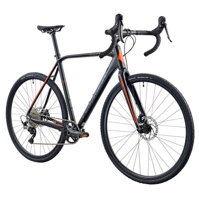 Rower gravel FONDRIEST Raptor 2.0 M22 28 cali męski Czarno-pomarańczowy