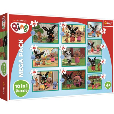 Puzzle TREFL Bing Co robi Bing 10w1 90393 (329 elementów)