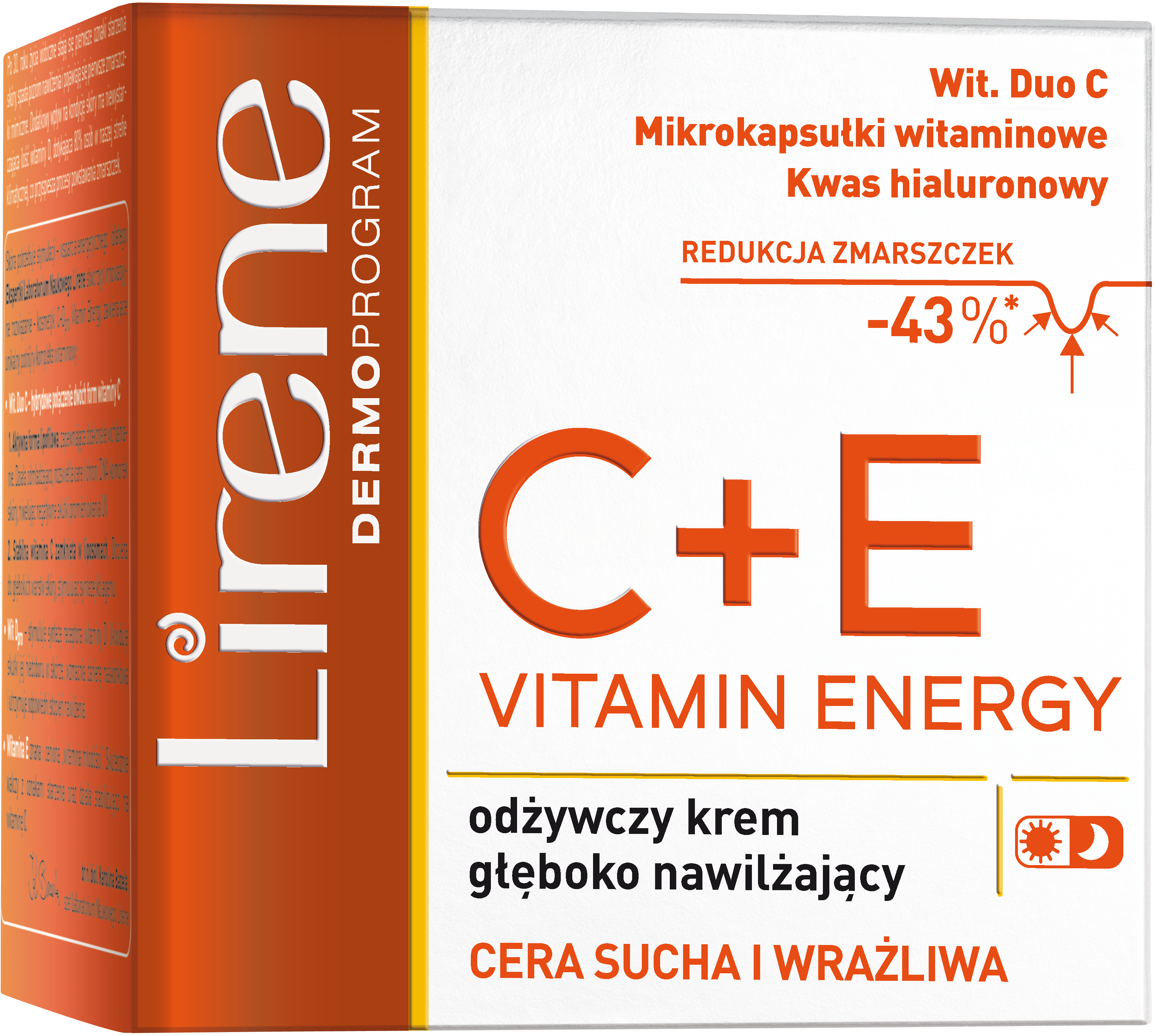 Lirene C+E VITAMIN ENERGY odżywczy krem głęboko nawilżający, 50 ml