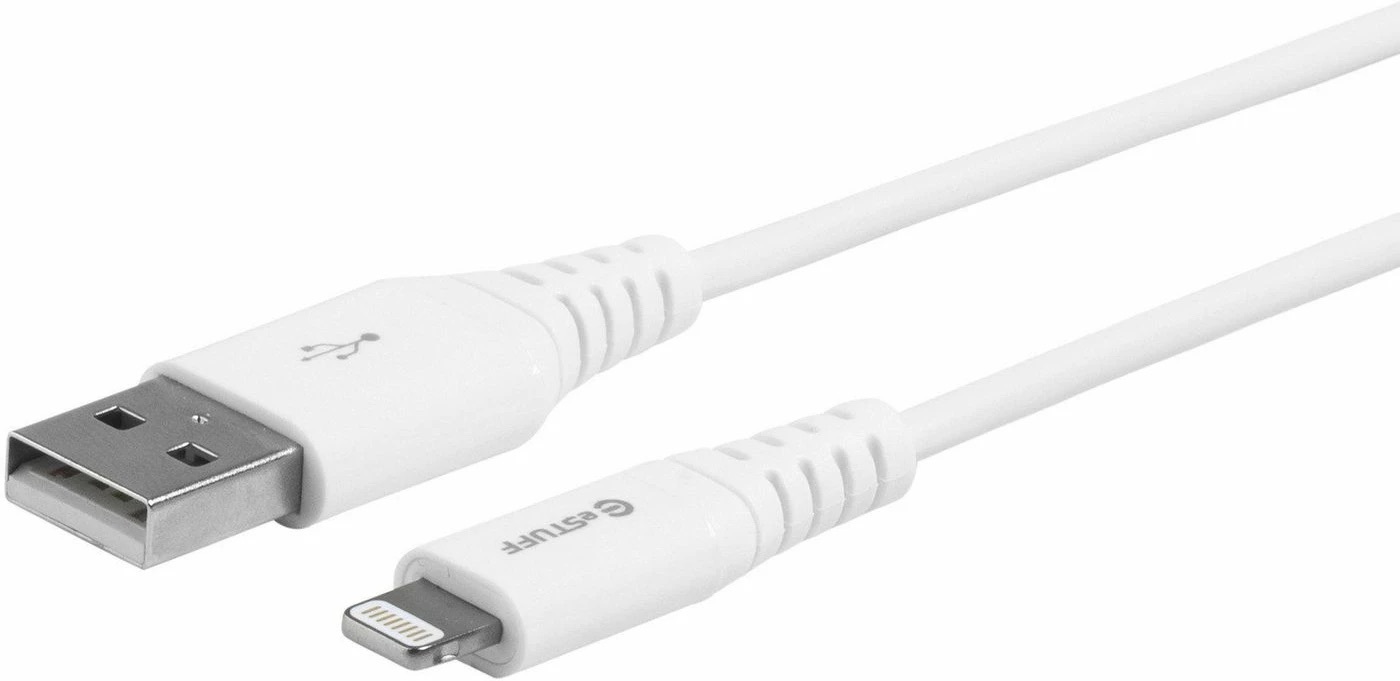 eStuff USB-A do Lightning MFI 1m biały - kabel lightning
