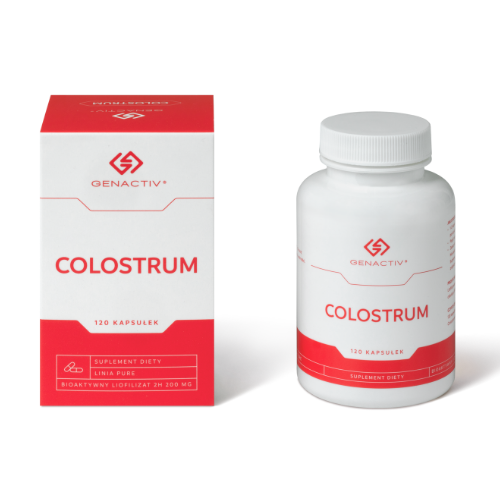 Genactiv Colostrum suplement diety, 120 kaps./1 opak.