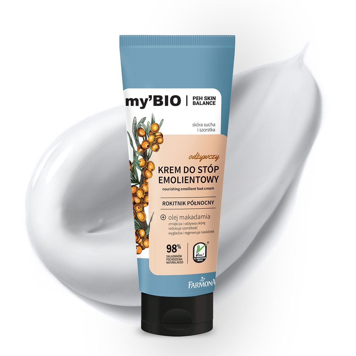 My'Bio Peh Skin Balance Emolienty odżywczy krem emolientowy do stóp, 100 ml