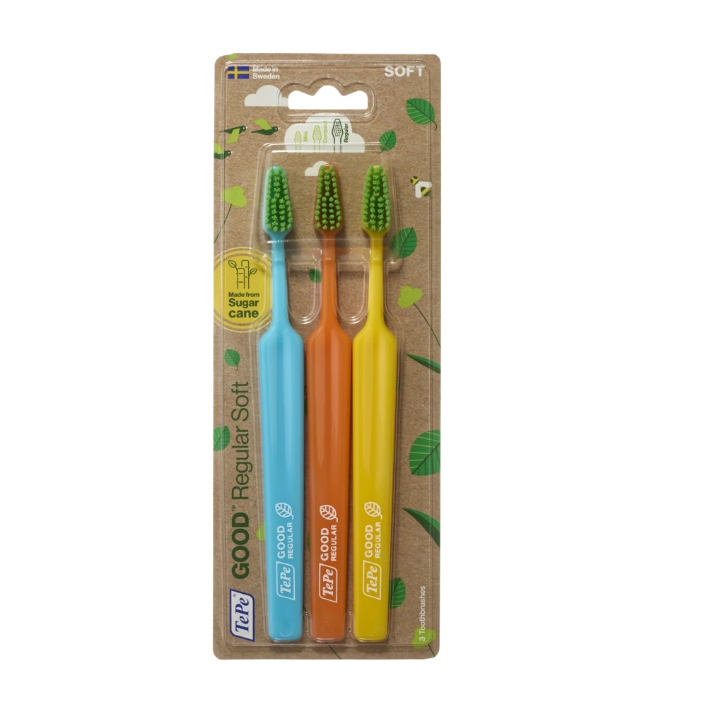 Tepe Good Regular Toothbrush zestaw szczoteczek do zębów Soft, 3 szt./1 opak.
