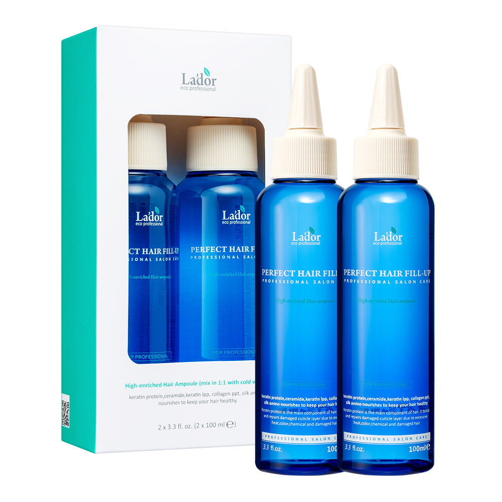 La'dor Perfect Hair Fill-Up Duo regenerująca kuracja proteinowa do włosów w płynie, 2x100 ml