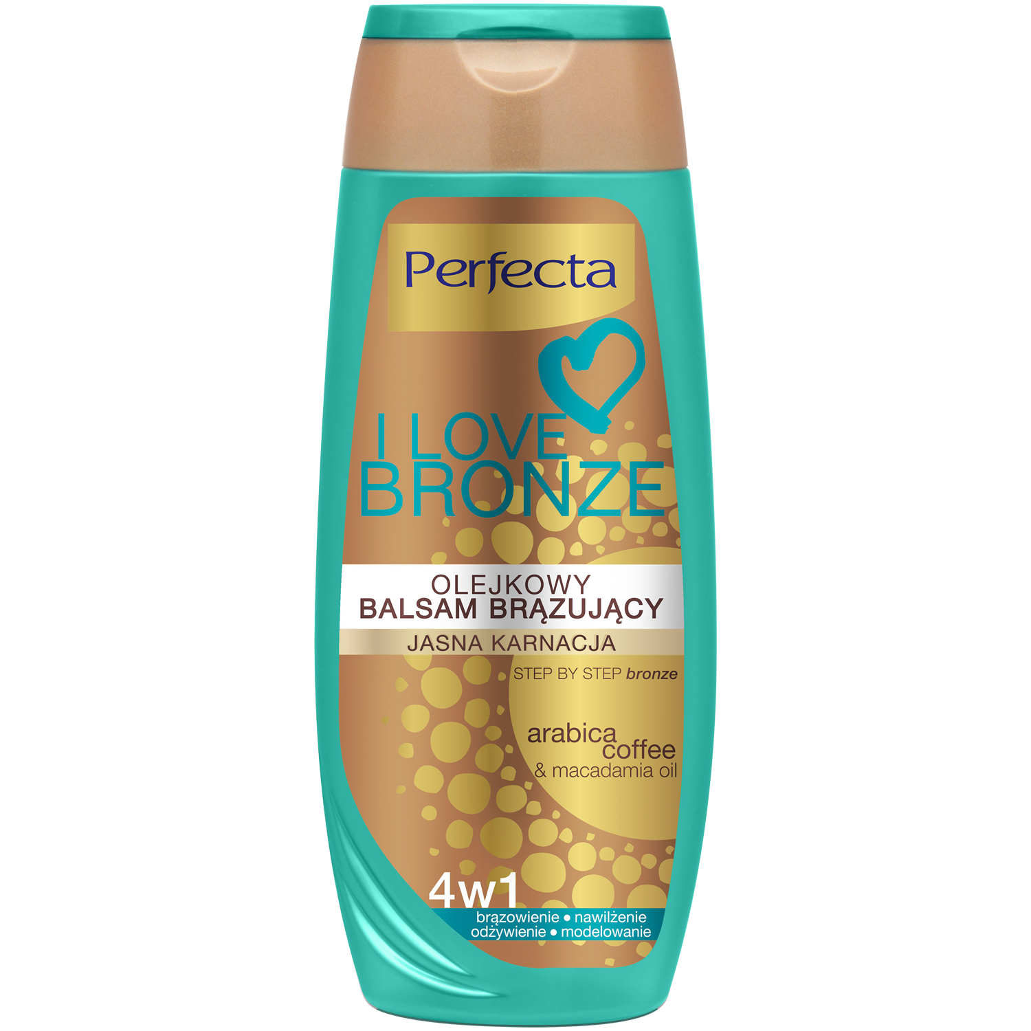 Perfecta I Love Bronze olejkowy balsam stopniowo brązujący jasna karnacja, 250 ml