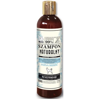 Szampon dla psa SUPER BENO Naturalny do jasnej sierści 300 ml