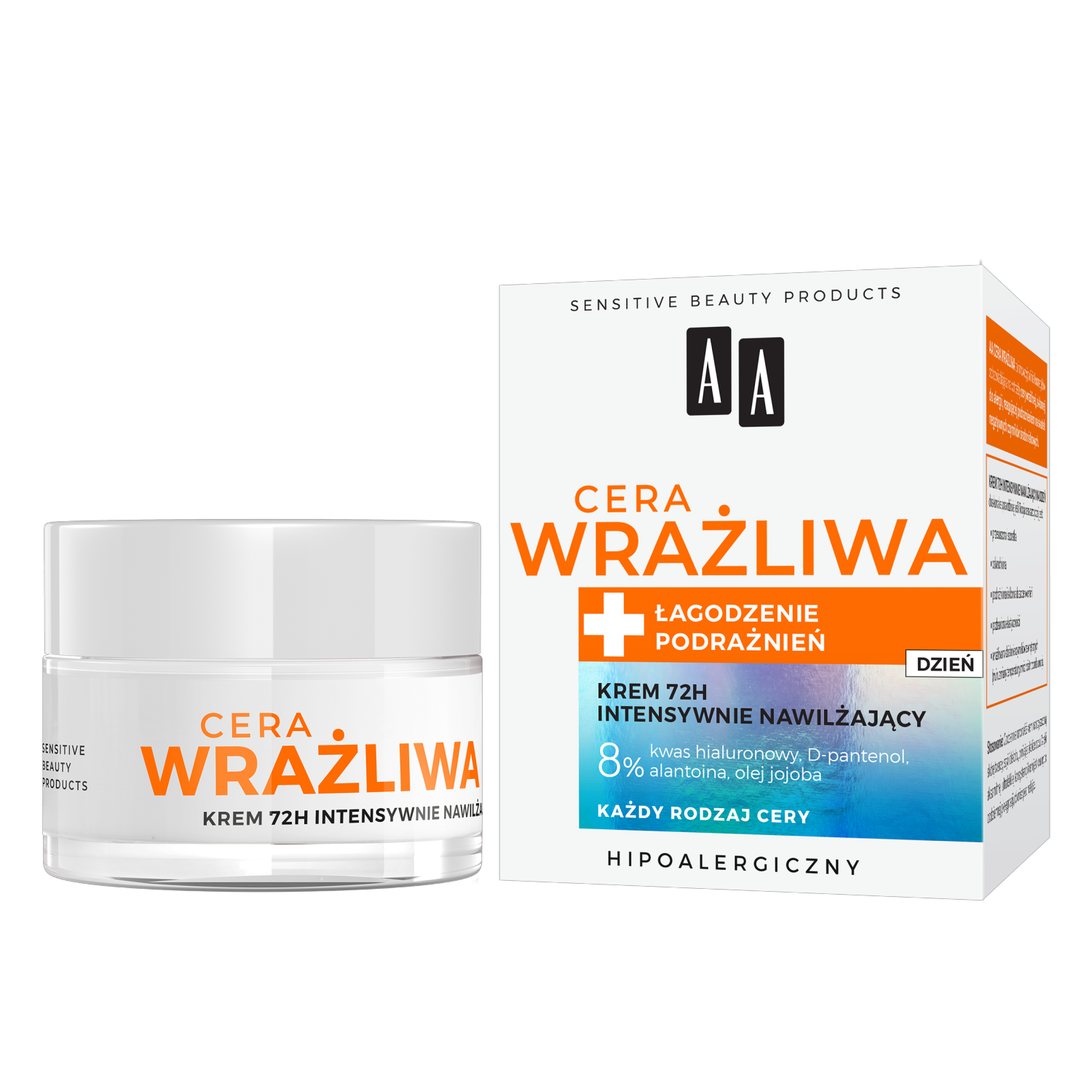 AA Cera Wrażliwa nawilżający krem do cery wrażliwej, 50 ml