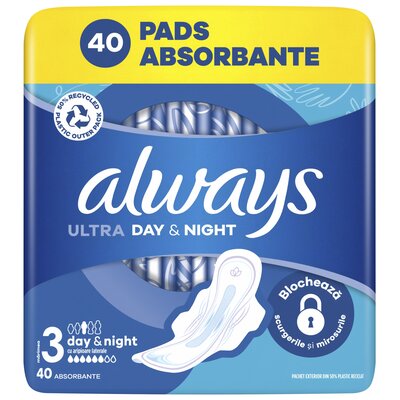 Podpaski ALWAYS Ultra Day & Night Rozmiar 3 (40 sztuk)