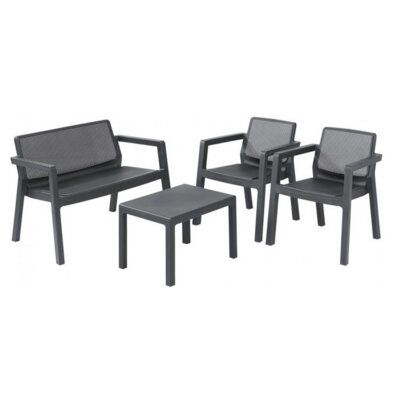 Zestaw mebli ogrodowych KETER Emily Patio Set 246589 Grafitowy