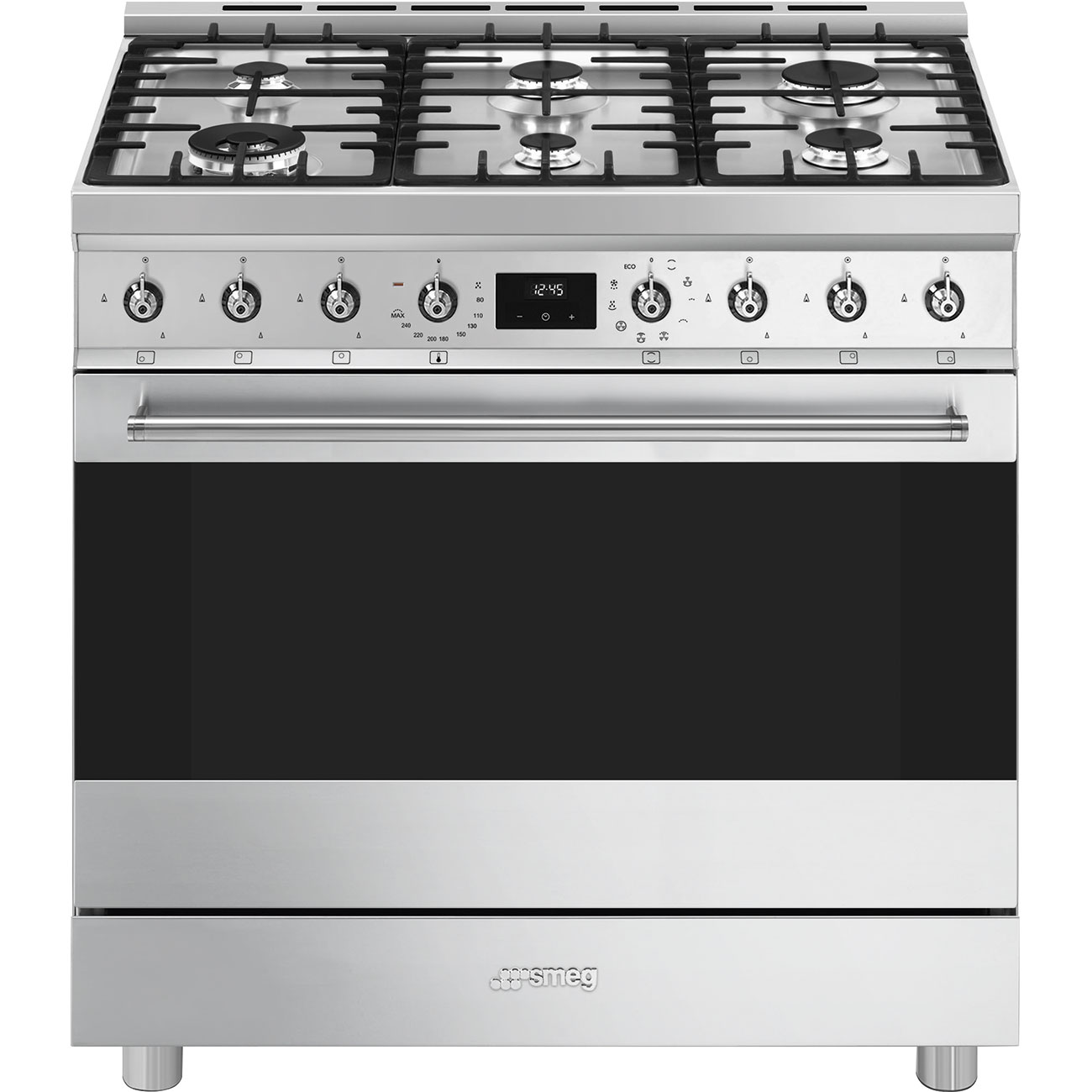 Smeg - Kuchnia wolnostojąca C9GMX2 Classica Stal nierdzewna
