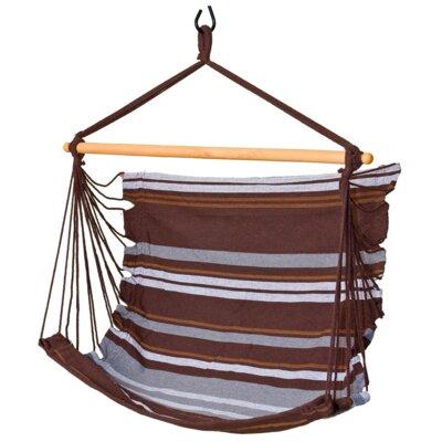 Fotel hamakowy podwieszany ROYOKAMP 1021058 100 x 100 cm Brązowo-szary