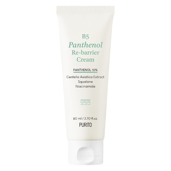 Purito B5 Panthenol Re-barrier Cream regenerujący krem do twarzy z pantenolem, 80 ml