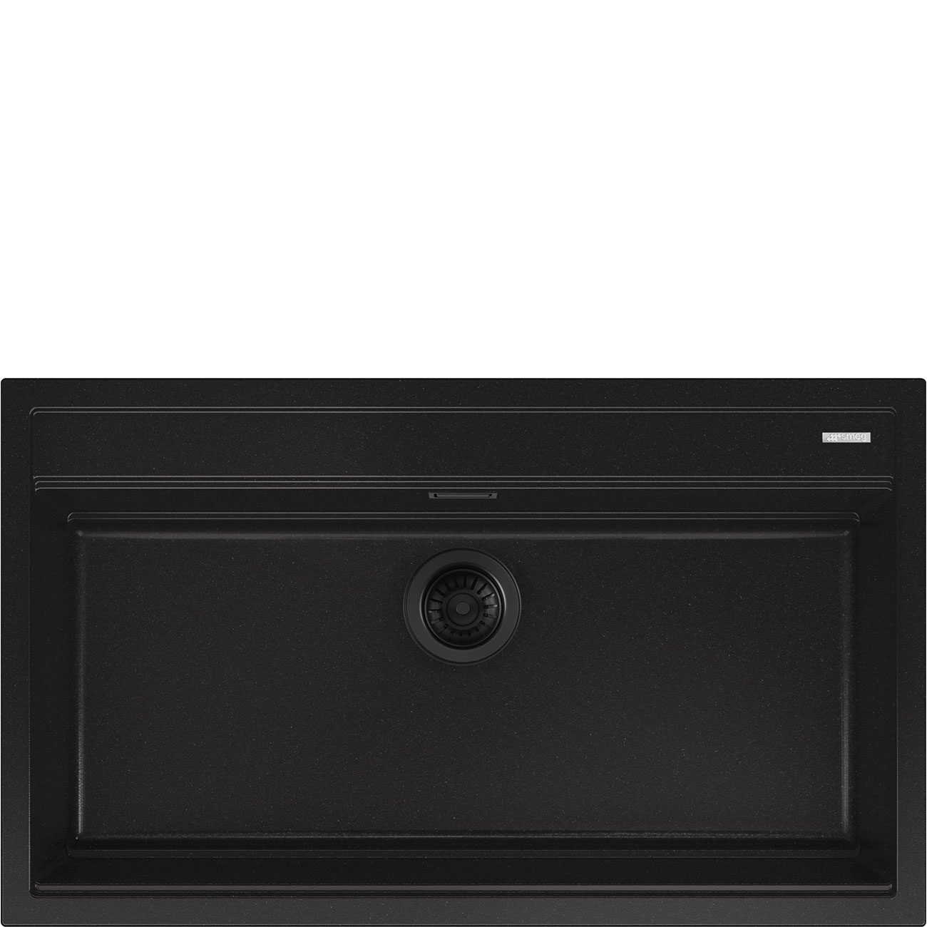 Smeg - Zlewozmywak nablatowy VSGX860MN Quadra Czarny mat