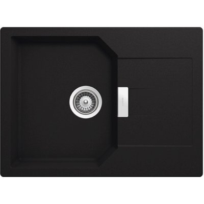 Zlewozmywak jednokomorowy z ociekaczem SCHOCK Manhattan D-100S Onyx 51x69