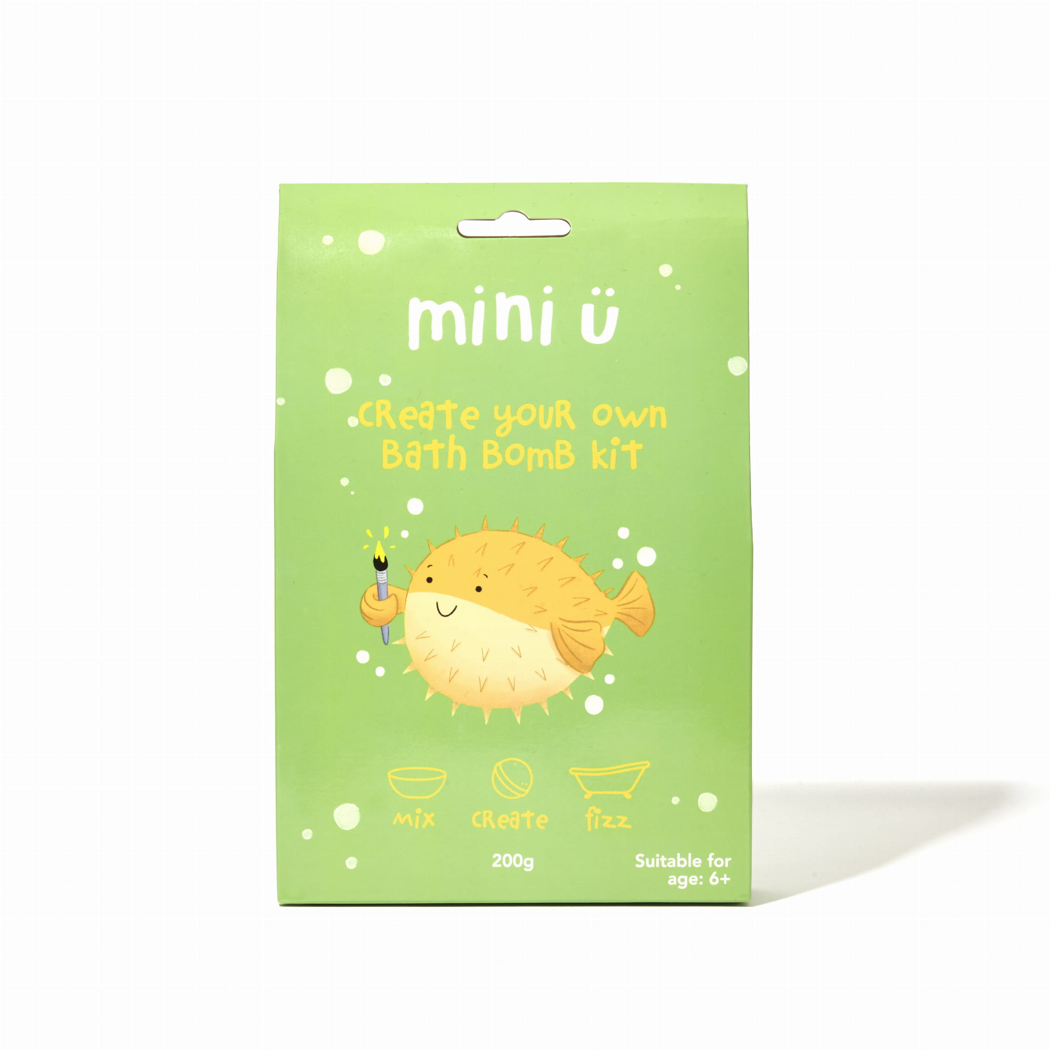 Mini U zestaw do tworzenia musujących kul do kąpieli, 1 zest.