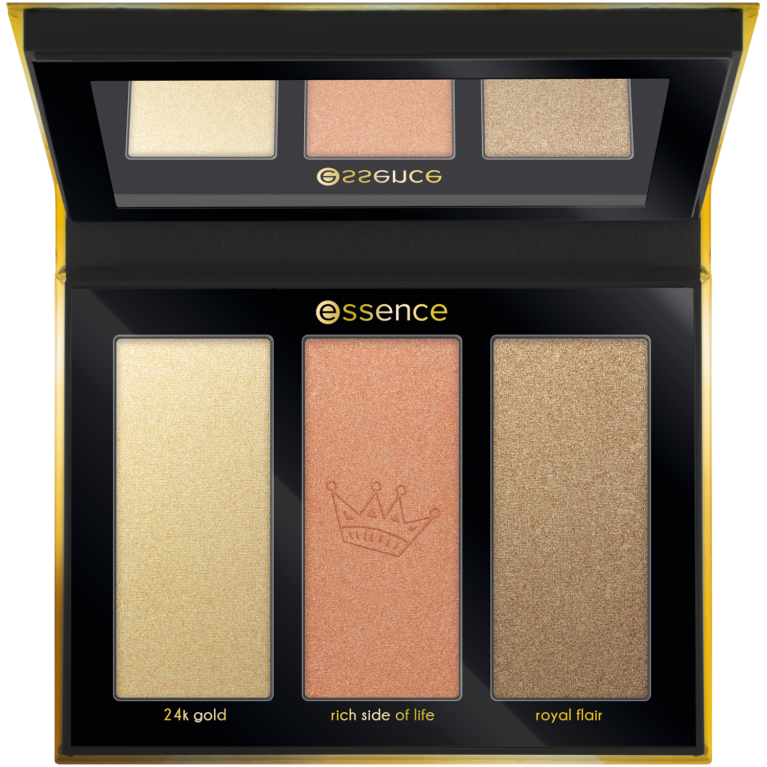 Essence My Little Gold paleta rozświetlaczy do twarzy, 14,4 g