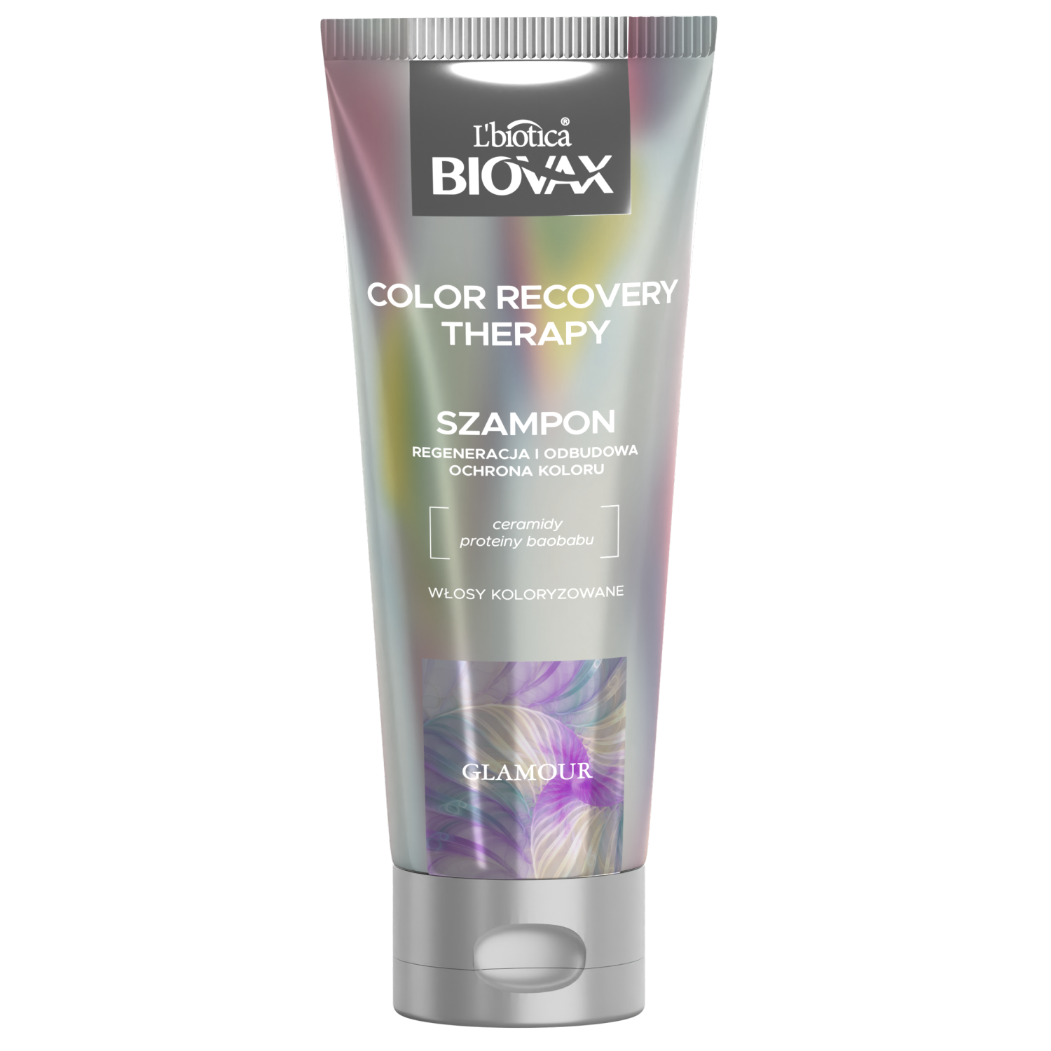 L'biotica Biovax Glamour color Recovery Therapy szampon do włosów farbowanych, 200 ml