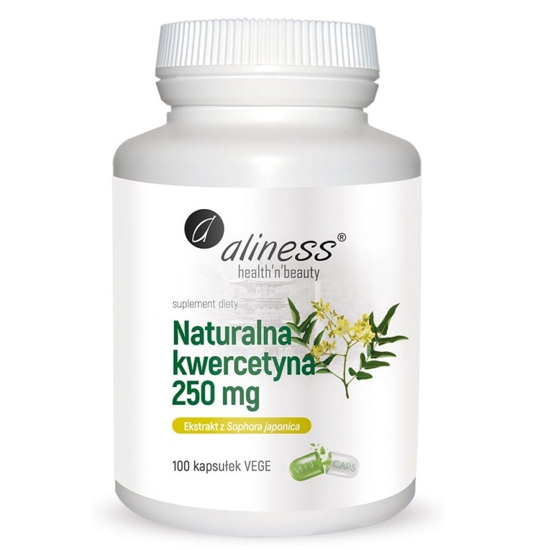 Aliness Naturalna kwercytyna suplement diety, 100 kaps./1 opak.