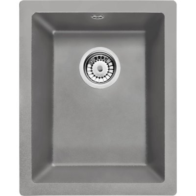 Zlewozmywak jednokomorowy DEANTE Corda ZQA S10B Szary metalik 46x38